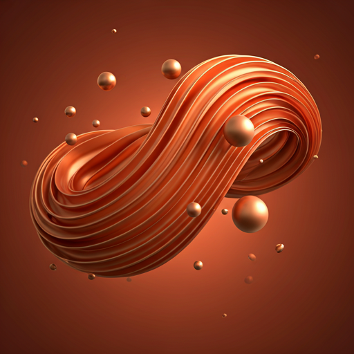 Warm abstract 3D render representing delivery platform data