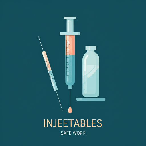 Macro photography of clear medical vials on a clinical white surface with soft reflections