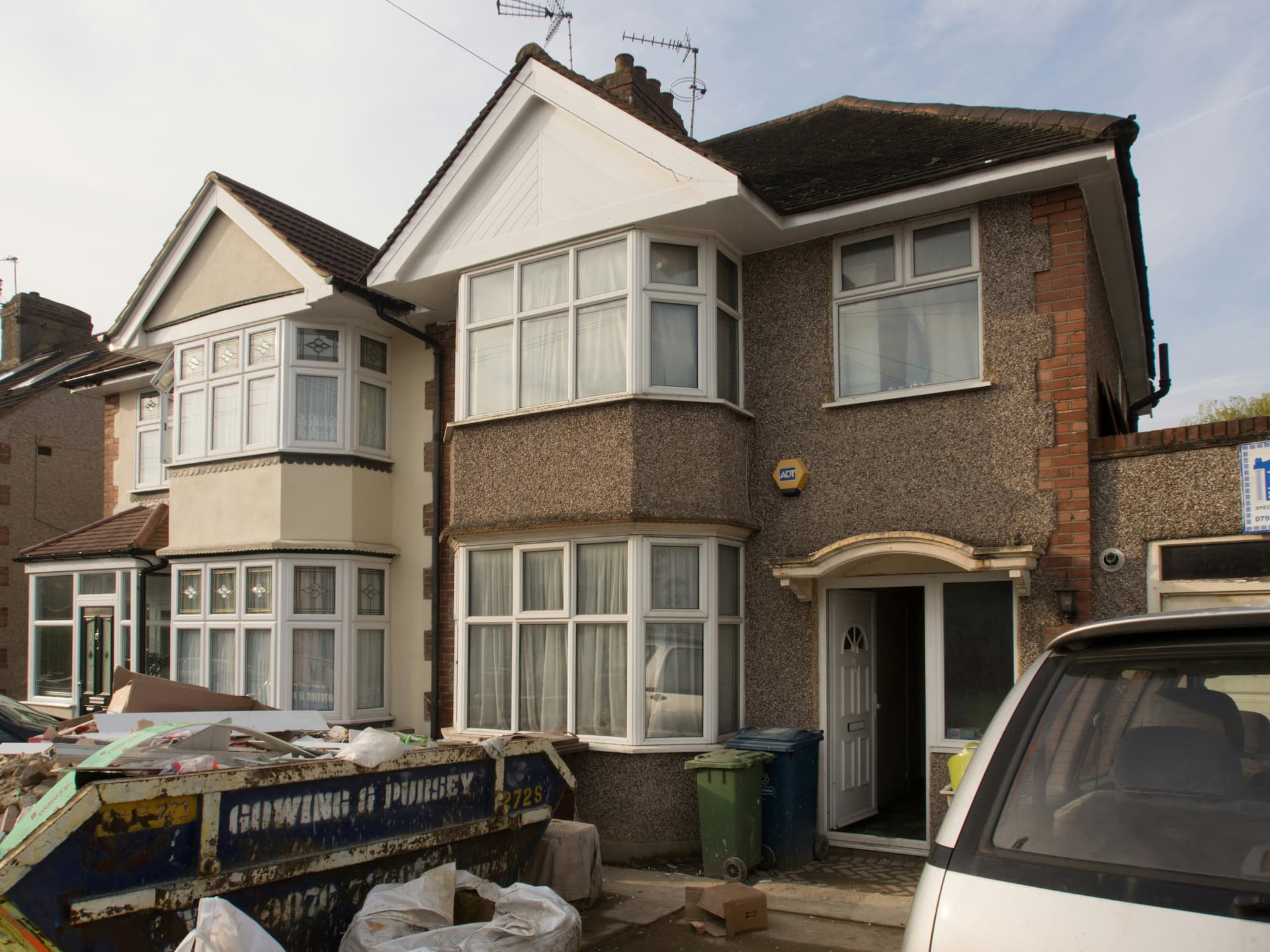 UK residential property undergoing refurbishment, representing HMO portfolio costs and reporting