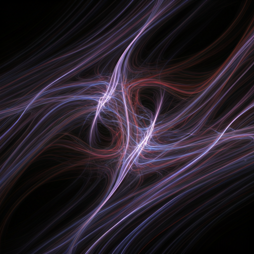 Soft blurred gradient background with organic flowing shapes in peach, terracotta and warm grey resembling neural connections