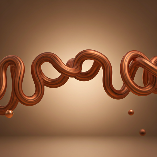 Abstract terracotta loop representing recurring SaaS revenue