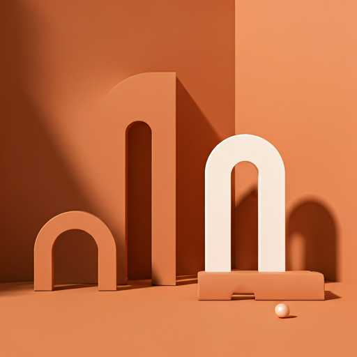 Minimal architectural shapes representing stable startup finance foundations